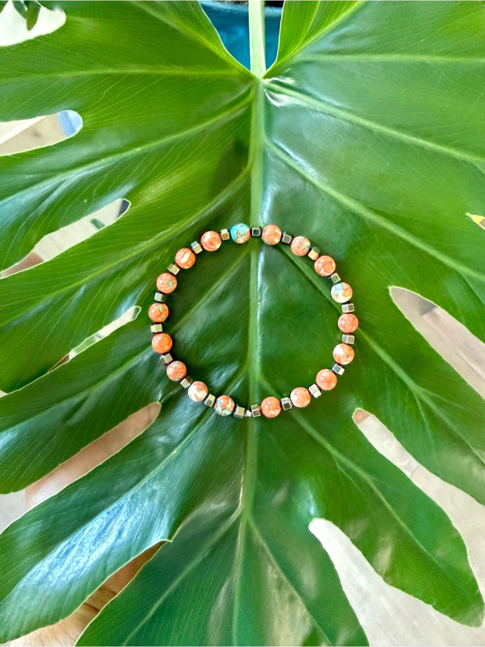 Hematite & Jasper bracelet (one)